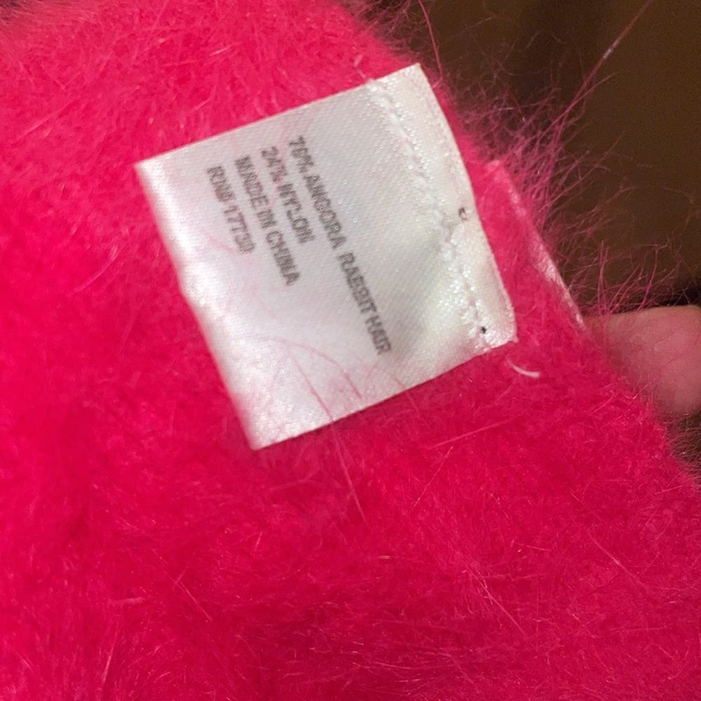 Fashion Angora Barbie core hot pink scarf medium super soft warm - Picture 5 of 8